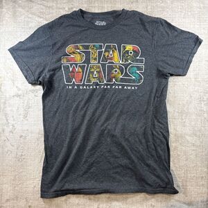 Star Wars “In a Galaxy Far Far Away” Women’s M Gray Graphic Tee Short Sleeve VGC